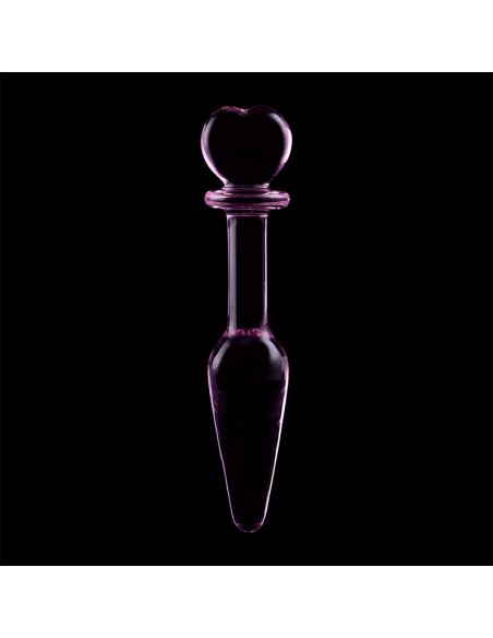 NEBULA SERIES BY IBIZA MODELO 7 PLUG CRISTAL BOROSILICATO 135 X 3 CM ROSA