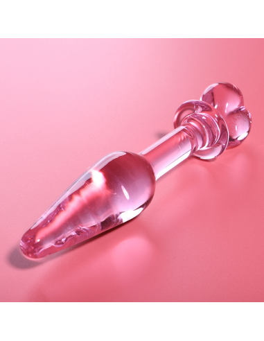 NEBULA SERIES BY IBIZA MODELO 7 PLUG CRISTAL BOROSILICATO 135 X 3 CM ROSA