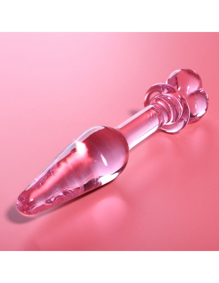 NEBULA SERIES BY IBIZA MODELO 7 PLUG CRISTAL BOROSILICATO 135 X 3 CM ROSA