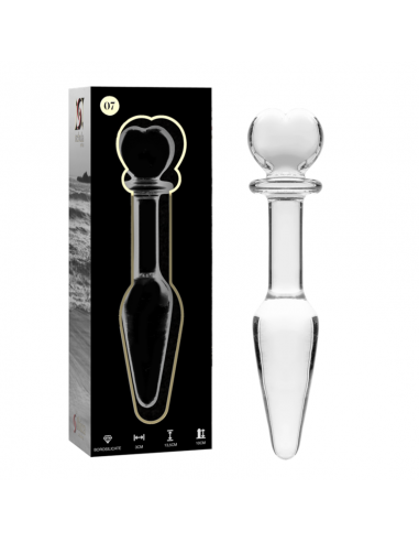 NEBULA SERIES BY IBIZA MODELO 7 PLUG CRISTAL BOROSILICATO 135 X 3 CM TRANSPARENTE