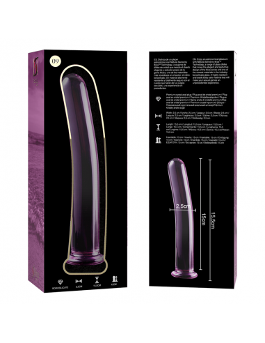 NEBULA SERIES BY IBIZA MODELO 9 DILDO CRISTAL BOROSILICATO 155 X 25 CM ROSA