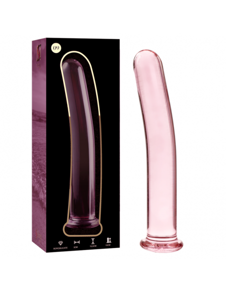 NEBULA SERIES BY IBIZA MODELO 9 DILDO CRISTAL BOROSILICATO 155 X 25 CM ROSA