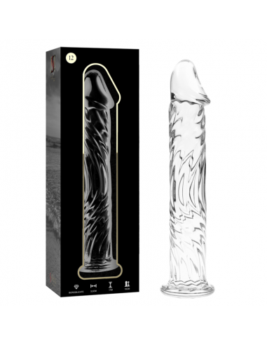 NEBULA SERIES BY IBIZA MODELO 12 DILDO CRISTAL BOROSILICATO 17 X 35 CM TRANSPARENTE