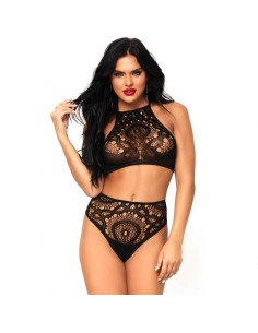 LEG AVENUE SET 2 PIEZAS TOP Y PANTIES S M