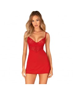OBSESSIVE INGRIDIA CHEMISE TANGA ROJO XS S