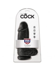 KING COCK PENE REALISTICO CHUBBY 23 CM NEGRO 2