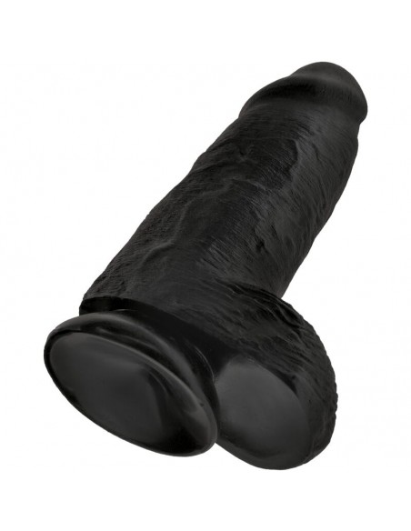 KING COCK PENE REALISTICO CHUBBY 23 CM NEGRO