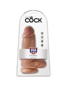 KING COCK PENE REALISTICO CHUBBY 23 CM CARAMELO 2