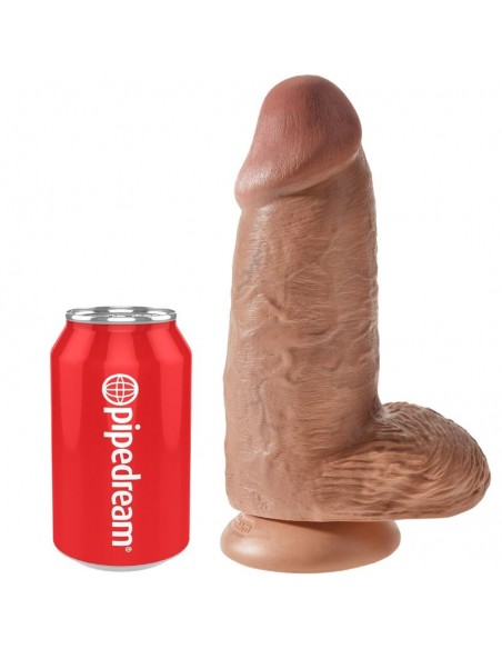 KING COCK PENE REALISTICO CHUBBY 23 CM CARAMELO