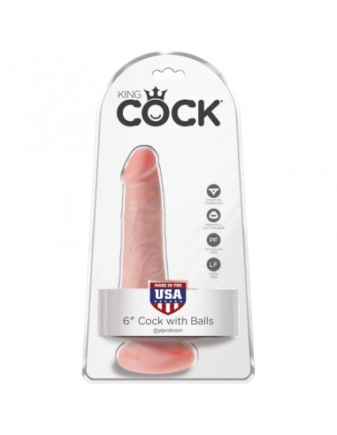 KING COCK PENE REALISTICO CON TESTICULOS 135 CM NATURAL
