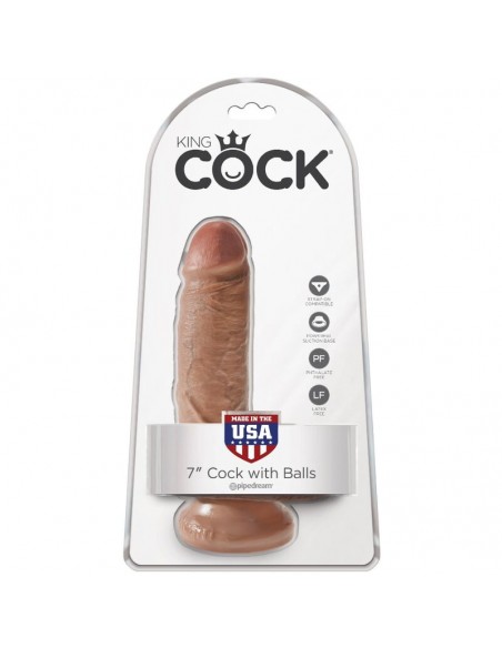 KING COCK PENE REALISTICO CON TESTICULOS 132 CM CARAMELO KING COCK PENE REALISTICO CON TESTICULOS 132 CM CARAMELO