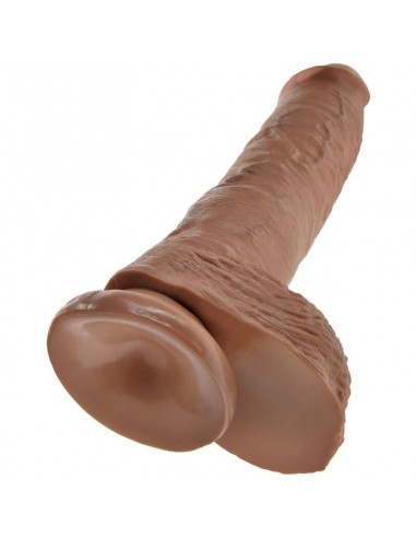 KING COCK PENE REALISTICO CON TESTICULOS 198 CM CARAMELO