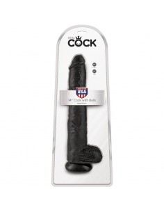 KING COCK PENE REALISTICO CON TESTICULOS 305 CM NEGRO 2