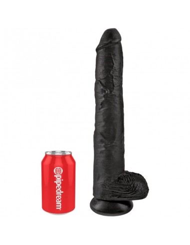 KING COCK PENE REALISTICO CON TESTICULOS 305 CM NEGRO