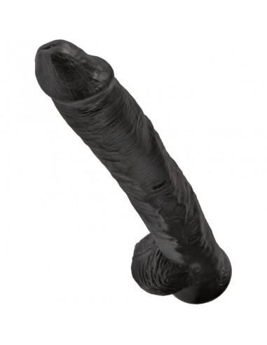 KING COCK PENE REALISTICO CON TESTICULOS 305 CM NEGRO