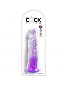 KING COCK CLEAR PENE REALISTICO 197 CM MORADO 2