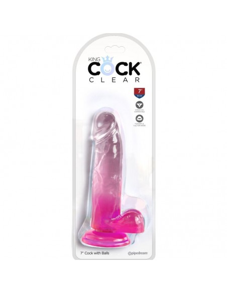 KING COCK CLEAR PENE REALISTICO CON TESTICULOS 152 CM ROSA KING COCK CLEAR PENE REALISTICO CON TESTICULOS 152 CM ROSA