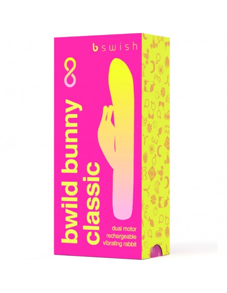 B SWISH BWILD BUNNY INFINITE CLASSIC VIBRADOR RECARGABLE SILICONA ROSA