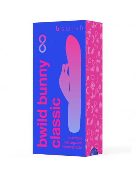 B SWISH BWILD BUNNY INFINITE CLASSIC VIBRADOR RECARGABLE SILICONA AZUL B SWISH BWILD BUNNY INFINITE CLASSIC VIBRADOR RECARGABLE SILICONA AZUL