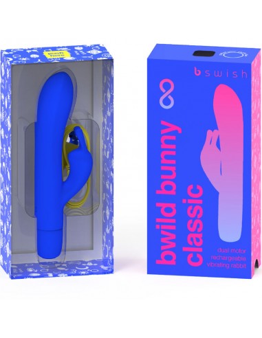 B SWISH BWILD BUNNY INFINITE CLASSIC VIBRADOR RECARGABLE SILICONA AZUL