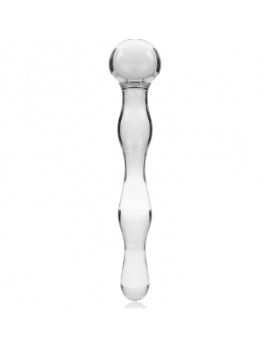 NEBULA SERIES BY IBIZA MODELO 13 DILDO CRISTAL BOROSILICATO 18 X 35 CM TRANSPARENTE