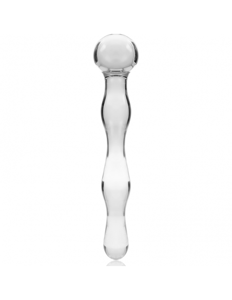 NEBULA SERIES BY IBIZA MODELO 13 DILDO CRISTAL BOROSILICATO 18 X 35 CM TRANSPARENTE