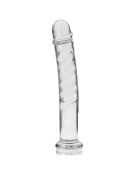 NEBULA SERIES BY IBIZA MODELO 16 DILDO CRISTAL BOROSILICATO 185 X 3 CM TRANSPARENTE