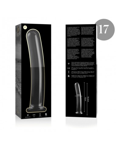 NEBULA SERIES BY IBIZA MODELO 17 DILDO CRISTAL BOROSILICATO 185 X 3 CM TRANSPARENTE