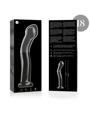 NEBULA SERIES BY IBIZA MODELO 18 DILDO CRISTAL BOROSILICATO 185 X 35 CM TRANSPARENTE