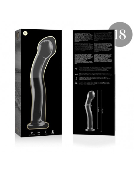 NEBULA SERIES BY IBIZA MODELO 18 DILDO CRISTAL BOROSILICATO 185 X 35 CM TRANSPARENTE