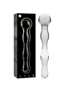 NEBULA SERIES BY IBIZA MODELO 13 DILDO CRISTAL BOROSILICATO 18 X 35 CM TRANSPARENTE