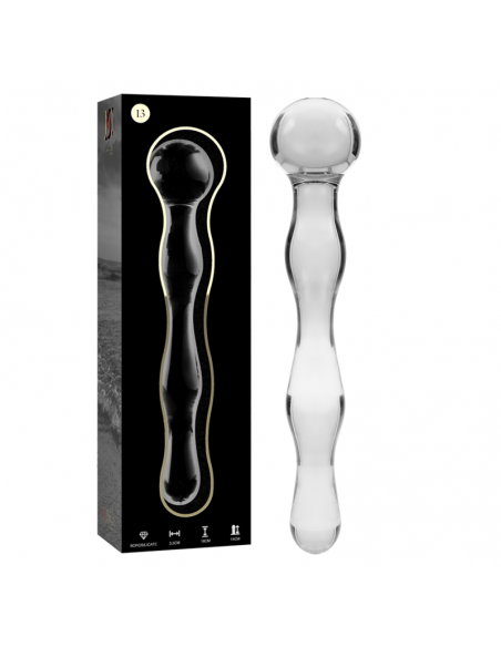 NEBULA SERIES BY IBIZA MODELO 13 DILDO CRISTAL BOROSILICATO 18 X 35 CM TRANSPARENTE