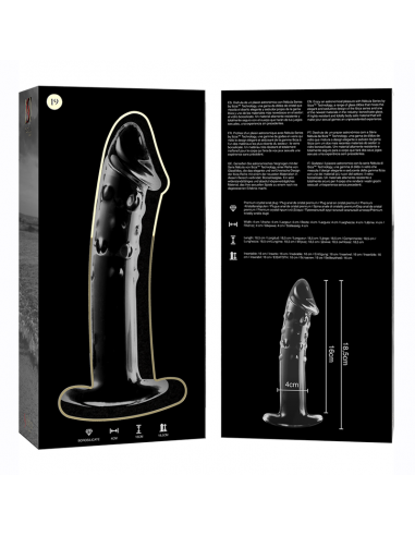 NEBULA SERIES BY IBIZA MODELO 19 DILDO CRISTAL BOROSILICATO 185 X 4 CM TRANSPARENTE