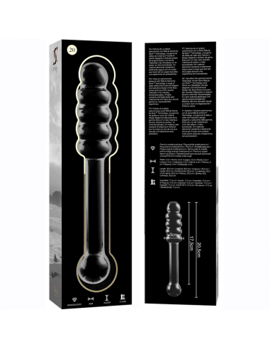 NEBULA SERIES BY IBIZA MODELO 20 DILDO CRISTAL BOROSILICATO 205 X 3 CM TRANSPARENTE