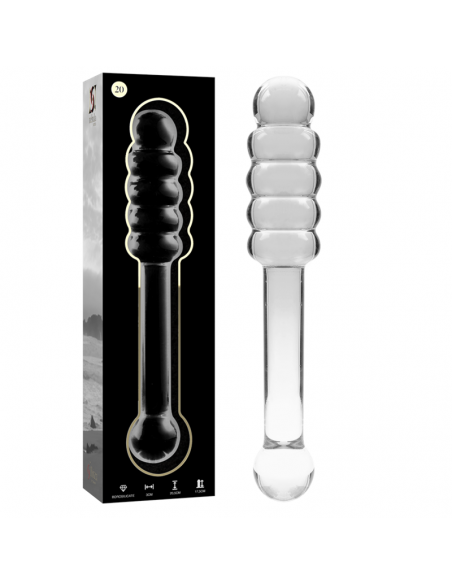 NEBULA SERIES BY IBIZA MODELO 20 DILDO CRISTAL BOROSILICATO 205 X 3 CM TRANSPARENTE