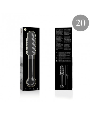 NEBULA SERIES BY IBIZA MODELO 20 DILDO CRISTAL BOROSILICATO 205 X 3 CM TRANSPARENTE