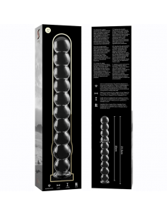 NEBULA SERIES BY IBIZA MODELO 22 DILDO CRISTAL BOROSILICATO 215 X 25 CM TRANSPARENTE 2