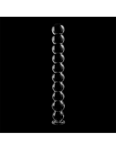 NEBULA SERIES BY IBIZA MODELO 22 DILDO CRISTAL BOROSILICATO 215 X 25 CM TRANSPARENTE