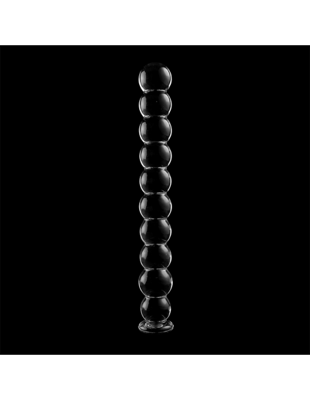 NEBULA SERIES BY IBIZA MODELO 22 DILDO CRISTAL BOROSILICATO 215 X 25 CM TRANSPARENTE