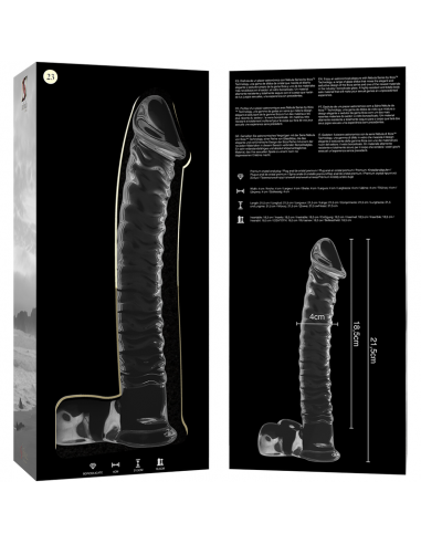 NEBULA SERIES BY IBIZA MODELO 23 DILDO CRISTAL BOROSILICATO 215 X 4 CM TRANSPARENTE