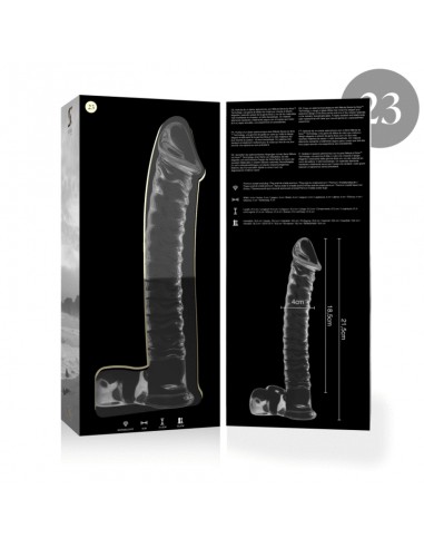 NEBULA SERIES BY IBIZA MODELO 23 DILDO CRISTAL BOROSILICATO 215 X 4 CM TRANSPARENTE