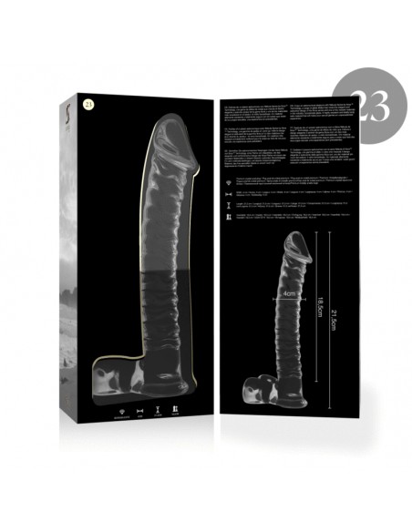 NEBULA SERIES BY IBIZA MODELO 23 DILDO CRISTAL BOROSILICATO 215 X 4 CM TRANSPARENTE