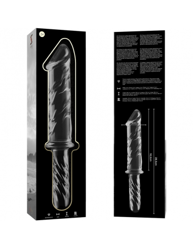 NEBULA SERIES BY IBIZA MODELO 24 DILDO CRISTAL BOROSILICATO 285 X 5 CM TRANSPARENTE