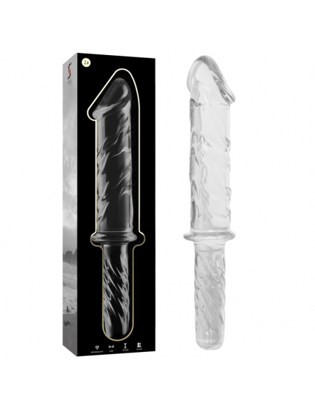 NEBULA SERIES BY IBIZA MODELO 24 DILDO CRISTAL BOROSILICATO 285 X 5 CM TRANSPARENTE
