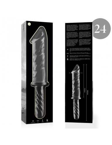 NEBULA SERIES BY IBIZA MODELO 24 DILDO CRISTAL BOROSILICATO 285 X 5 CM TRANSPARENTE