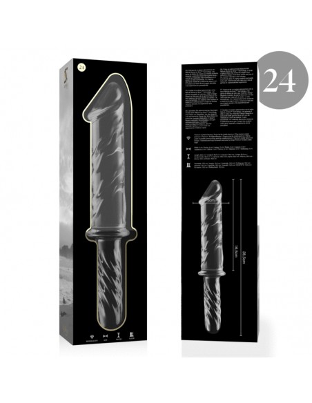 NEBULA SERIES BY IBIZA MODELO 24 DILDO CRISTAL BOROSILICATO 285 X 5 CM TRANSPARENTE