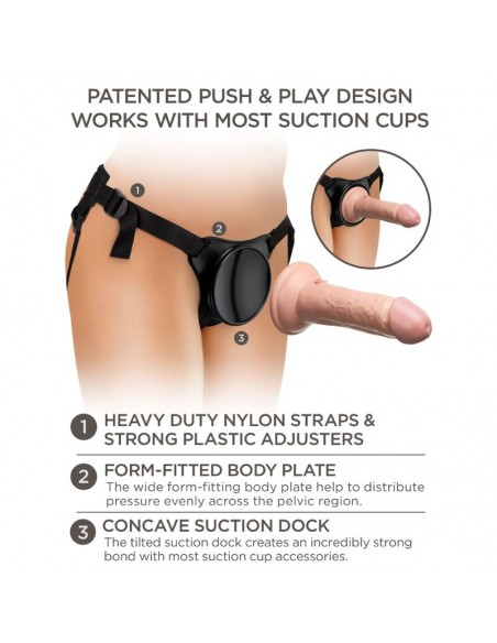 KING COCK ELITE ARNES AJUSTABLE PARA PRINCIPIANTES CON DILDO 152 CM
