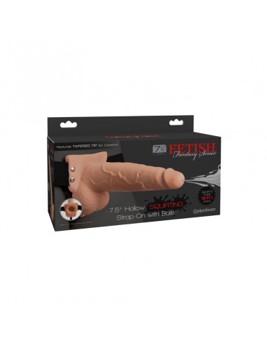 FETISH FANTASY SERIES ARNES AJUSTABLE PENE REALISTICO CON TESTICULOS SQUIRTING 19 CM