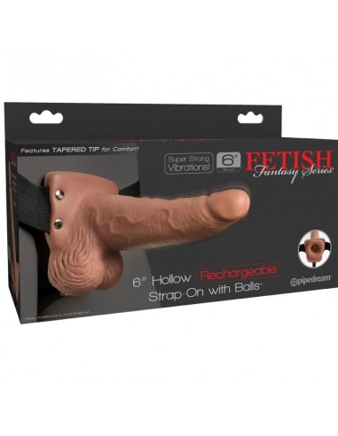 FETISH FANTASY SERIES ARNES AJUSTABLE PENE REALISTICO CON TESTICULOS RECARGABLE Y VIBRADOR 15 CM