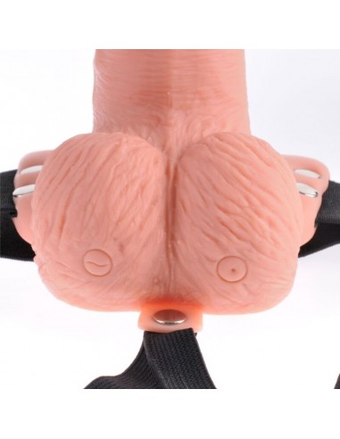 FETISH FANTASY SERIES ARNES AJUSTABLE CONTROL REMOTO PENE REALISTICO CON TESTICULOS RECARGABLE Y VIBRADOR 15 CM